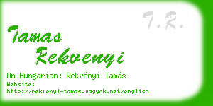 tamas rekvenyi business card